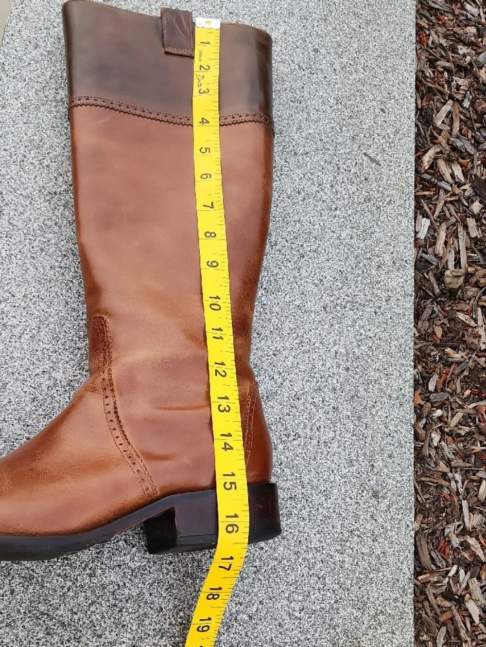 Charlie 1 Horse Two-Tone Brown Leather Riding Boots Handcrafted In Brazil sz 6 B